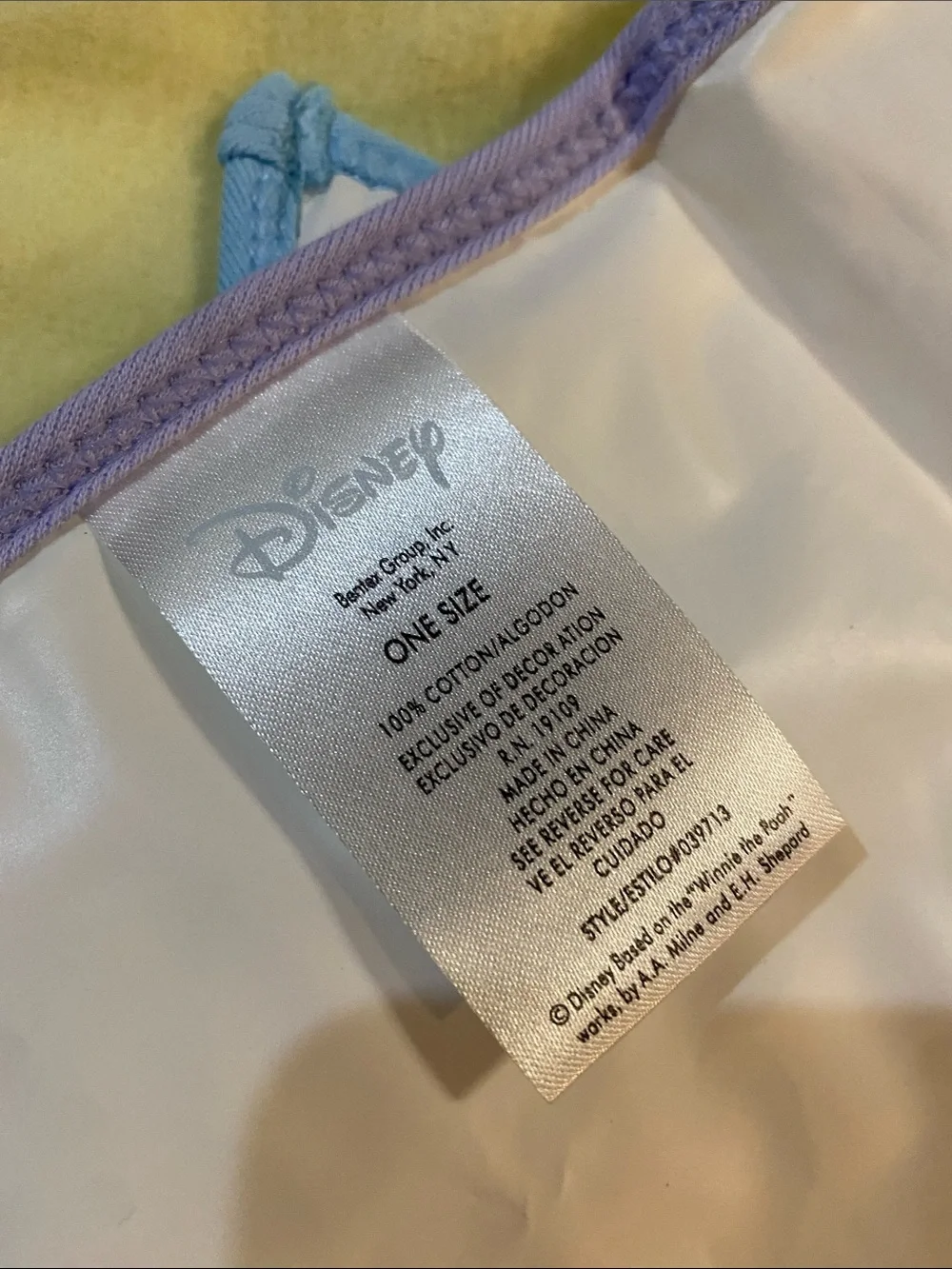 Vintage Disney Baby Bibs Set with Pooh, Minnie & Mickey - White & Pastels NWOT